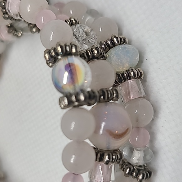 Rose quartz bracelet Rose quartz Stone Ribbon Hope - Picture 6 of 6